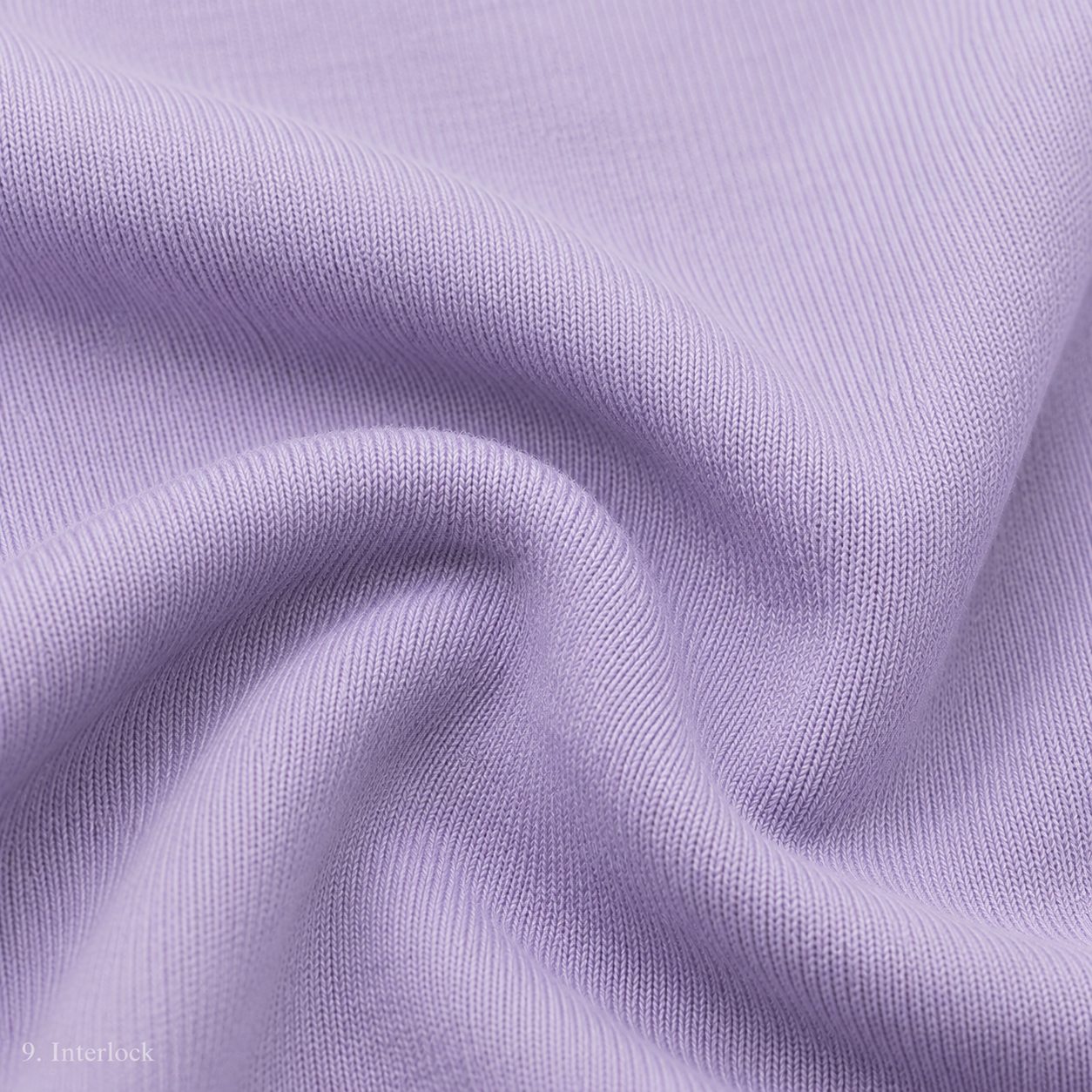 Lilac interlock fabric